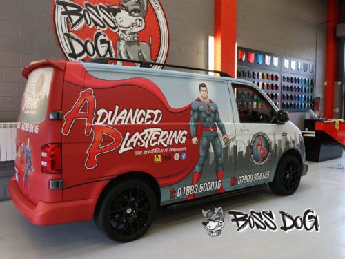 Advanced Plastering full matte wrap on VW van